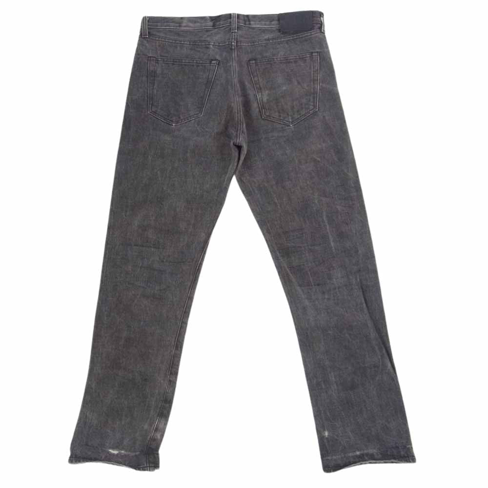 Supreme シュプリーム ボタンフライ ストレート ブラック デニム パンツ グレー系 34【中古】