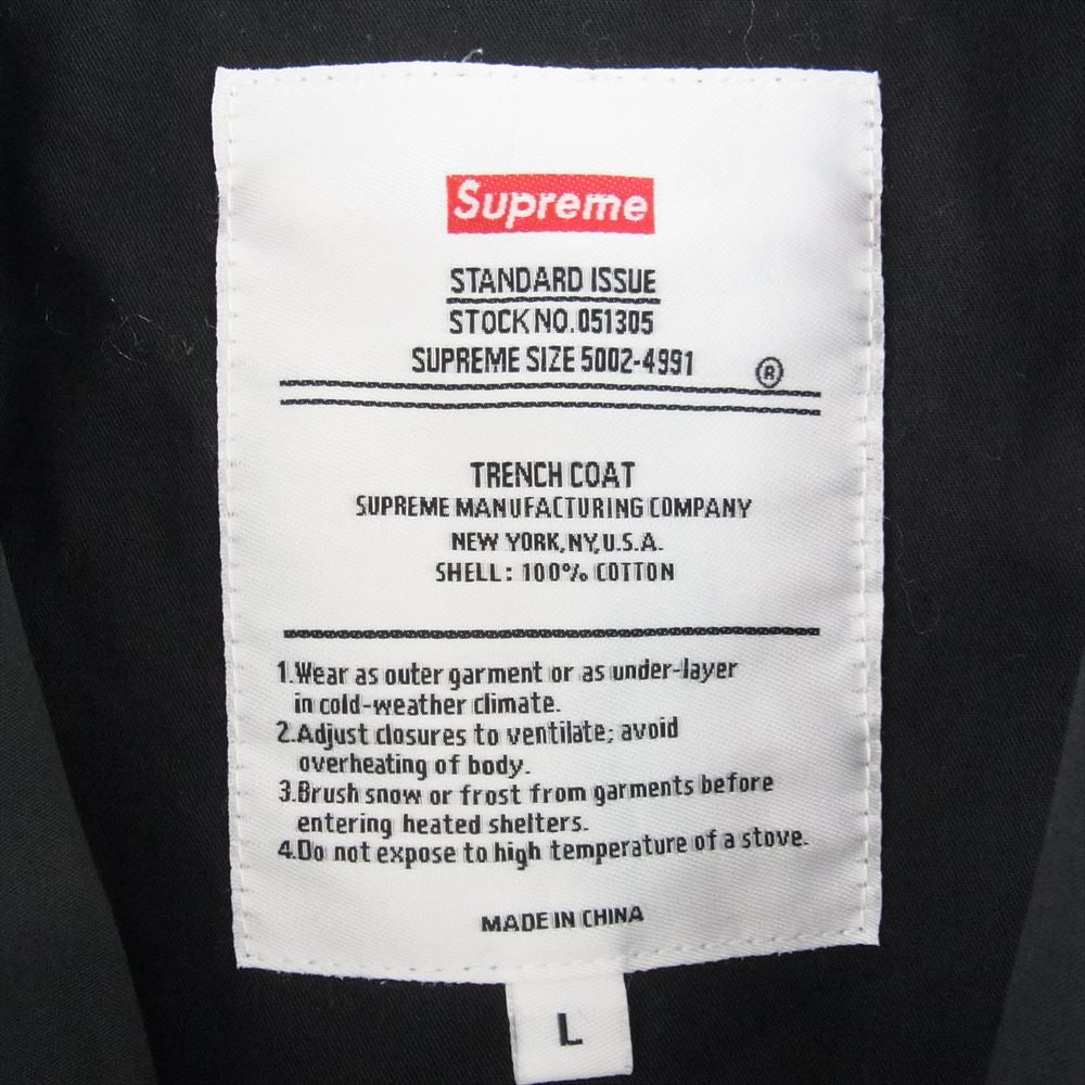Supreme シュプリーム 13ss  MISFITS TRENCH COAT ミスフィッツ トレンチ コート ジャケット ブラック系 L【中古】