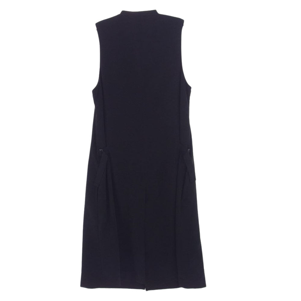 Yohji Yamamoto ヨウジヤマモト Ground Y グラウンドワイ GR-D03-500 ロング ジレ ベスト ブラック系 3【美品】【中古】