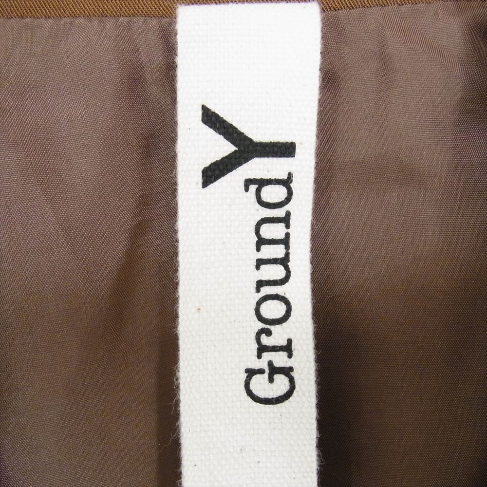 Yohji Yamamoto ヨウジヤマモト Ground Y グラウンドワイ GR-J07-200 アシンメトリー ジャケット ブラウン系 1【中古】