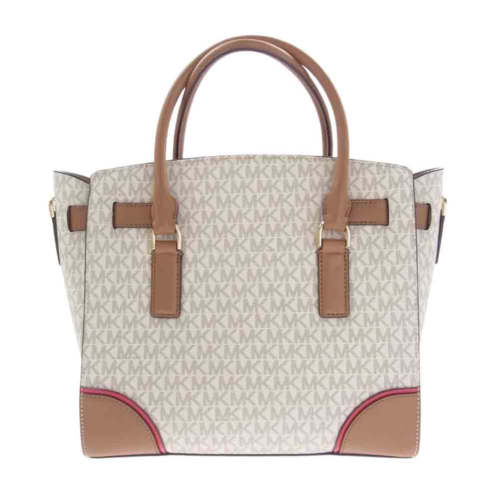 Michael Kors マイケルコース 30H7GHMS1I HAMILTON ハミルトン 2WAY ショルダー ハンドバッグ オフホワイト系【中古】