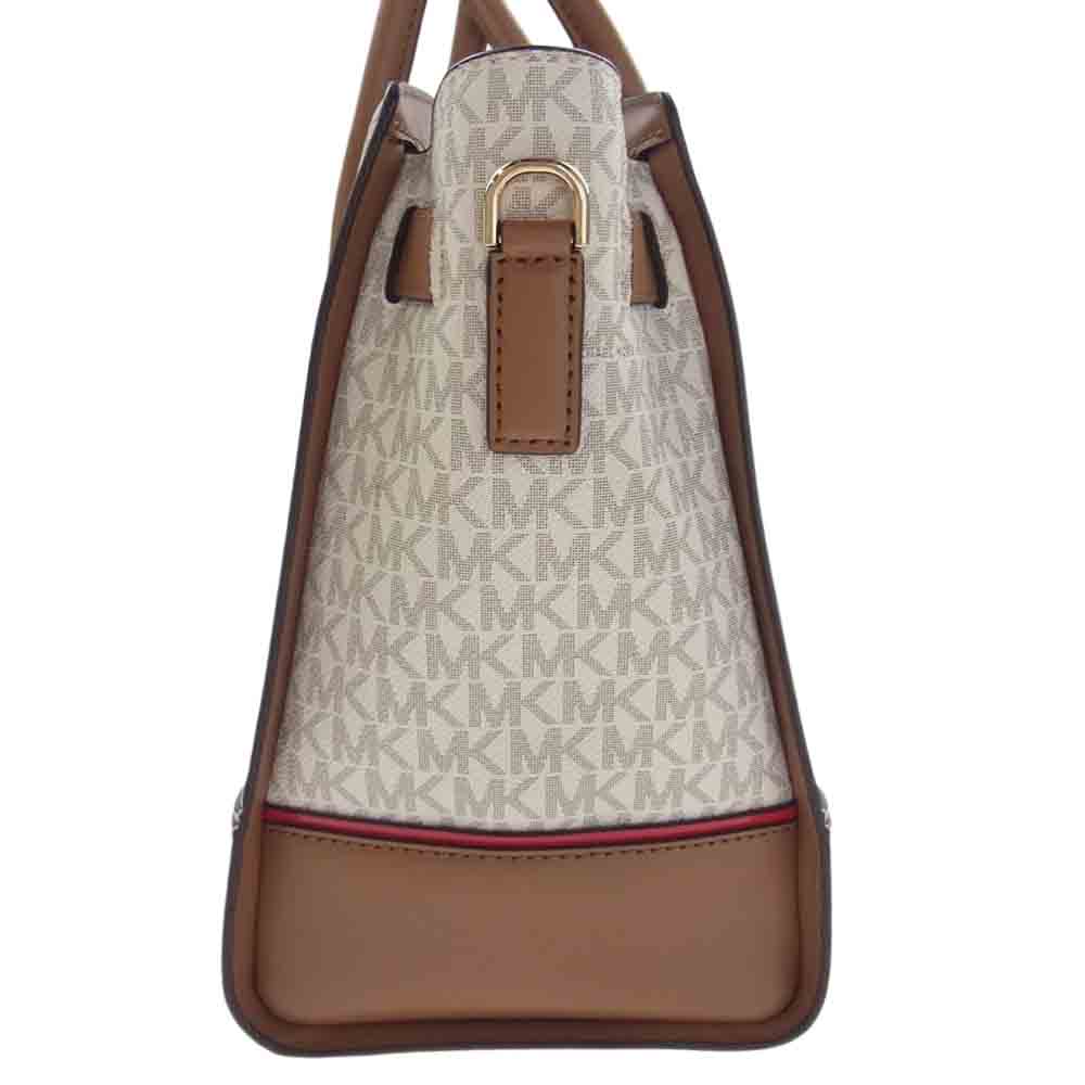 Michael Kors マイケルコース 30H7GHMS1I HAMILTON ハミルトン 2WAY ショルダー ハンドバッグ オフホワイト系【中古】