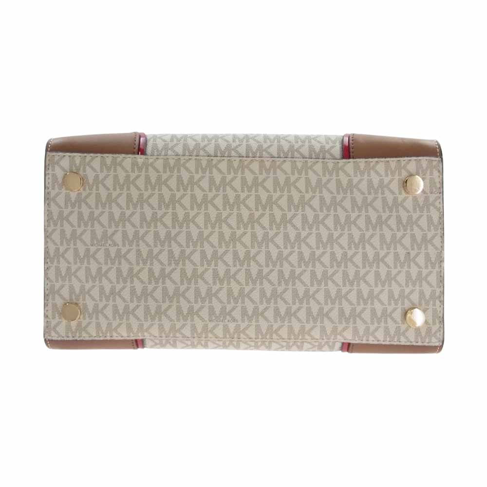Michael Kors マイケルコース 30H7GHMS1I HAMILTON ハミルトン 2WAY ショルダー ハンドバッグ オフホワイト系【中古】