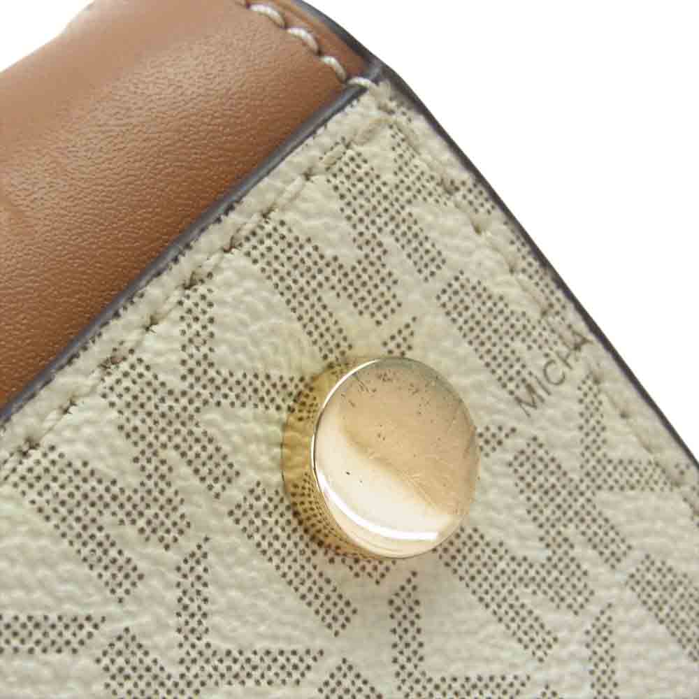 Michael Kors マイケルコース 30H7GHMS1I HAMILTON ハミルトン 2WAY ショルダー ハンドバッグ オフホワイト系【中古】