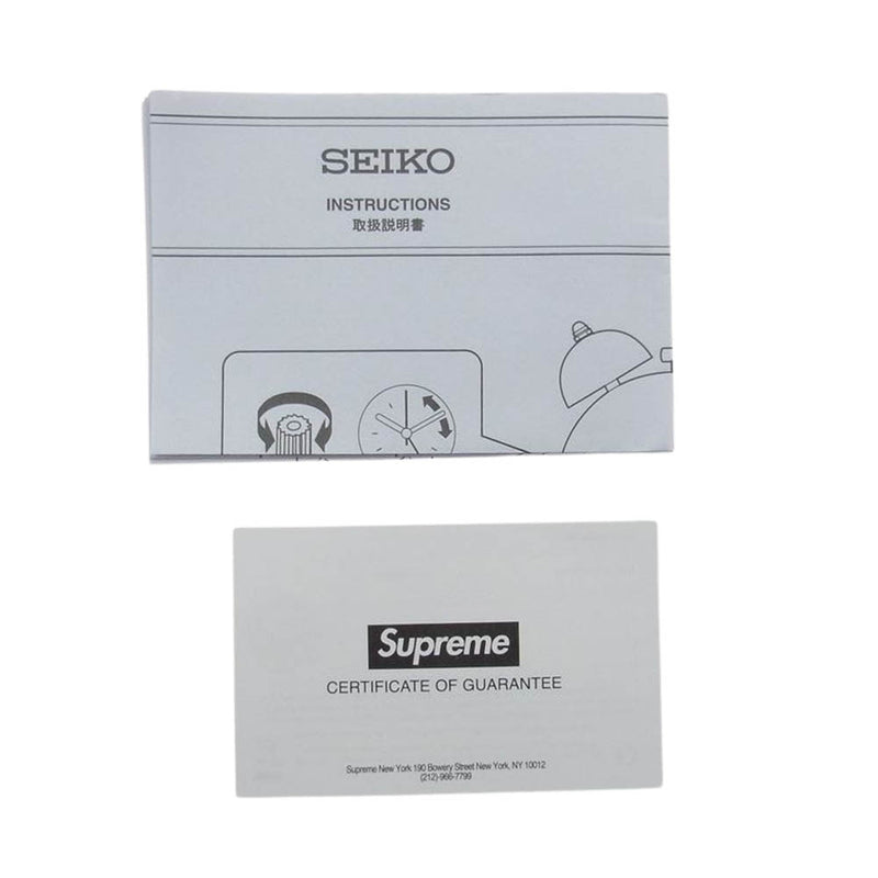 Supreme シュプリーム 22AW QHK908WL  seiko alarm clock セイコー アラーム クロック 目覚まし時計 ホワイト系【新古品】【未使用】【中古】