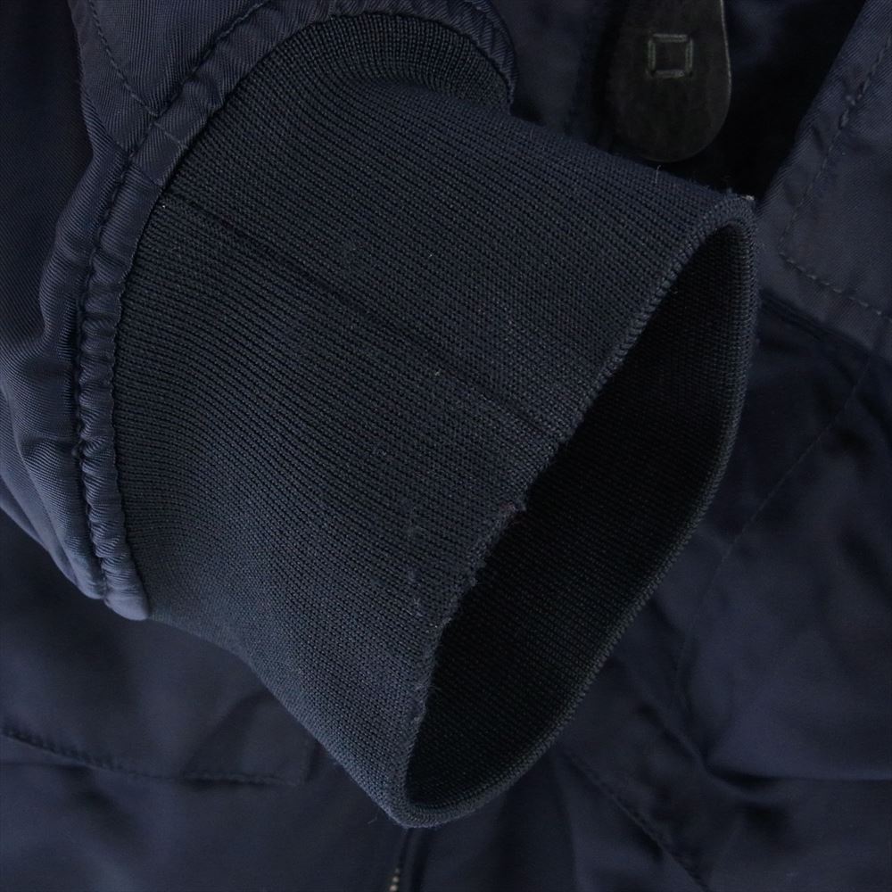 MAISON MARGIELA メゾンマルジェラ 20SS S50AM0440 Bomber jacket 中綿 クロップド ボンバージャケット ネイビー系 50【中古】