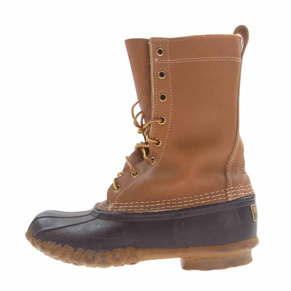 L.L.Bean エルエルビーン ヴィンテージ 80s BEAN BOOTS GUMSHOES ビーン ブーツ ガム シューズ ライトブラウン系 実寸24.5cm程度【中古】