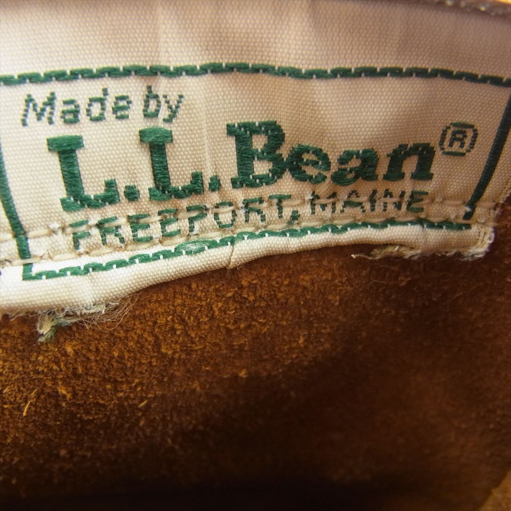 L.L.Bean エルエルビーン ヴィンテージ 80s BEAN BOOTS GUMSHOES ビーン ブーツ ガム シューズ ライトブラウン系 実寸25.5cm程度【中古】