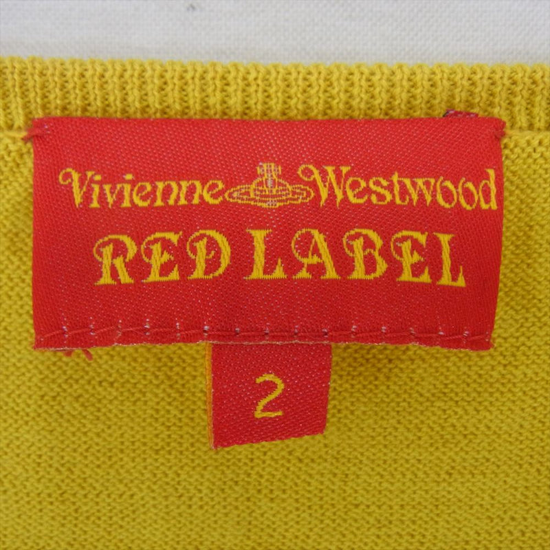 Vivienne Westwood ヴィヴィアンウエストウッド 7118M RED LABEL Uネック ニット イエロー系 2【中古】