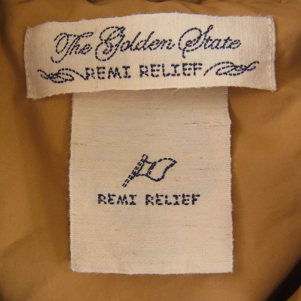 REMI RELIEF レミレリーフ 3WAY ダウンライナー付き ミリタリー ハンティング ジャケット カーキ系 M【中古】