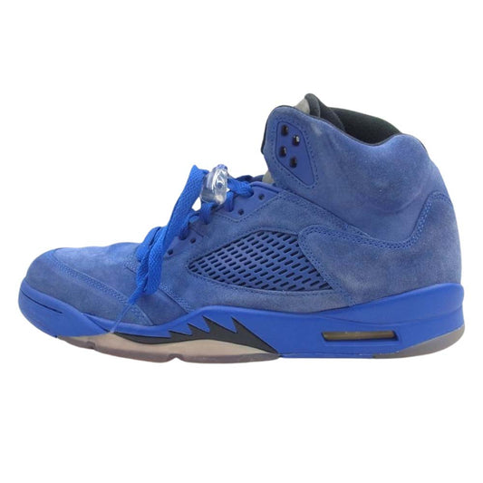 NIKE ナイキ 136027-401 AIR JORDAN 5 エアジョーダン RETRO レトロ BLUE SUEDE ブルー スウェード スニーカー ブルー系 29cm【中古】