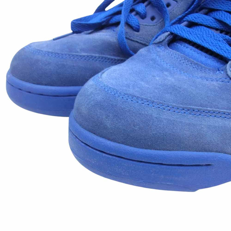 NIKE ナイキ 136027-401 AIR JORDAN 5 エアジョーダン RETRO レトロ BLUE SUEDE ブルー スウェード スニーカー ブルー系 29cm【中古】