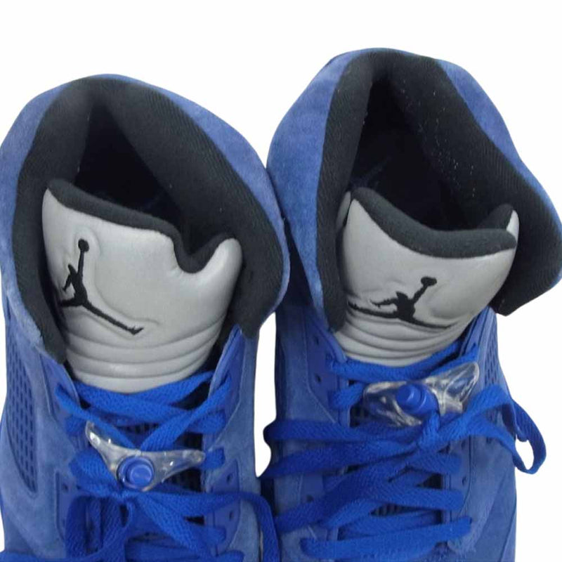 NIKE ナイキ 136027-401 AIR JORDAN 5 エアジョーダン RETRO レトロ BLUE SUEDE ブルー スウェード スニーカー ブルー系 29cm【中古】