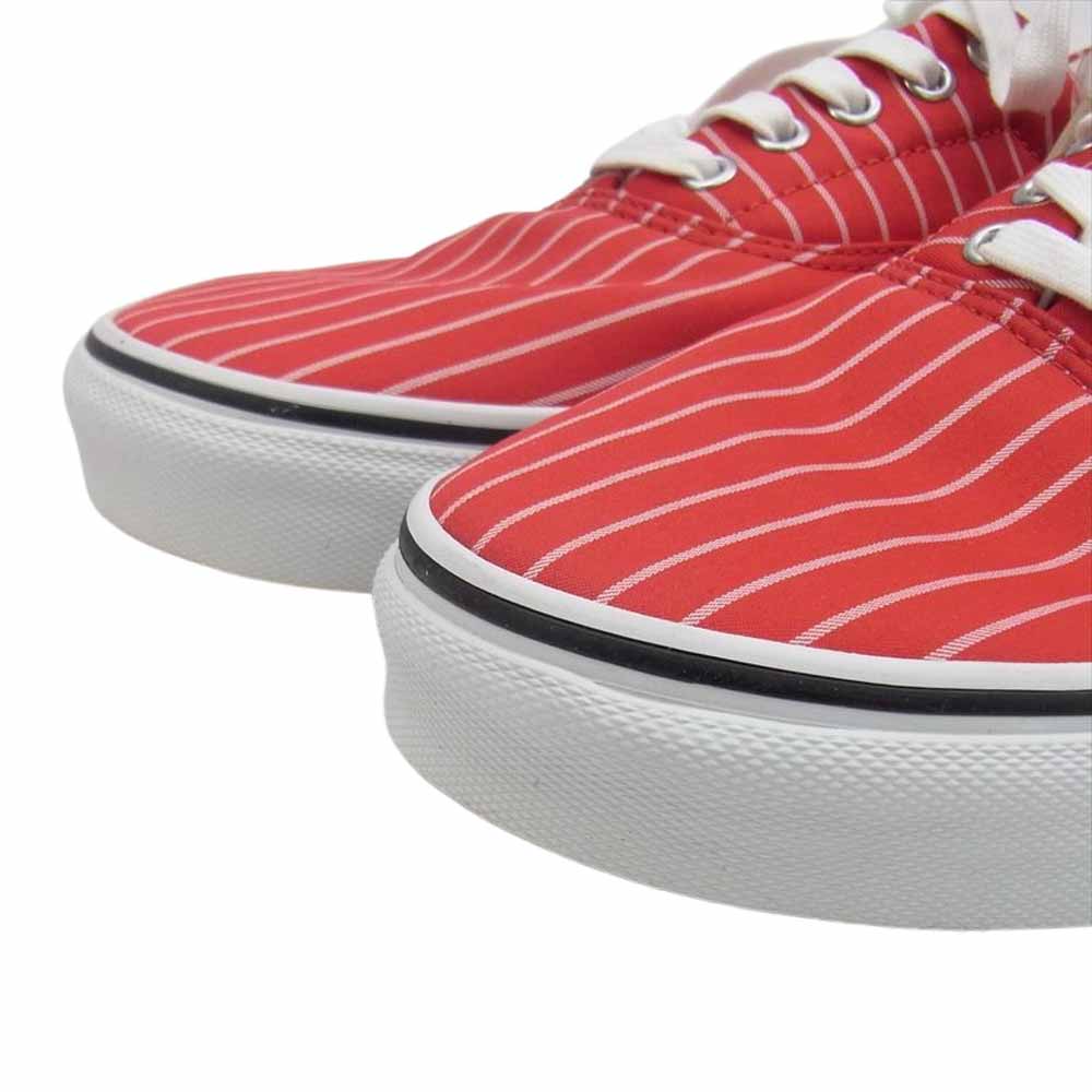 Supreme シュプリーム × COMME DES GARCONS SHIRT コムデギャルソン シャツ × VANS バンズ 14SS Era ローカット スニーカー レッド レッド系 ホワイト系 30cm【新古品】【未使用】【中古】