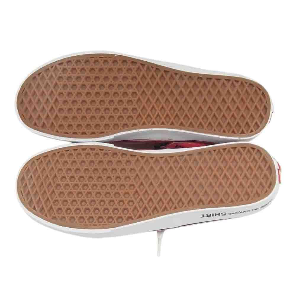 Supreme シュプリーム × COMME DES GARCONS SHIRT コムデギャルソン シャツ × VANS バンズ 14SS Era ローカット スニーカー レッド レッド系 ホワイト系 30cm【新古品】【未使用】【中古】