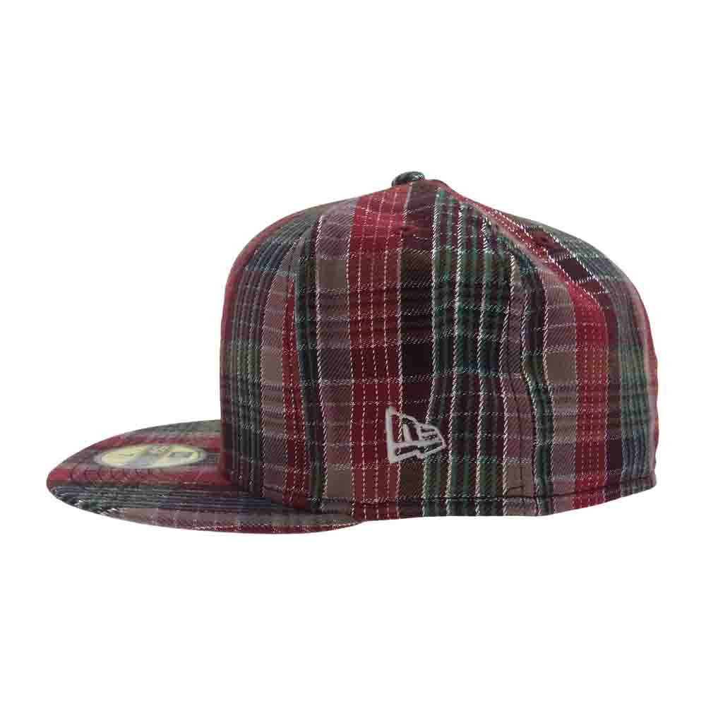 Supreme シュプリーム 23SS Metallic Plaid S Logo New Era cap メタリック プレイド ロゴ ニューエラ  ブラウン系 マルチカラー系 58.7【中古】