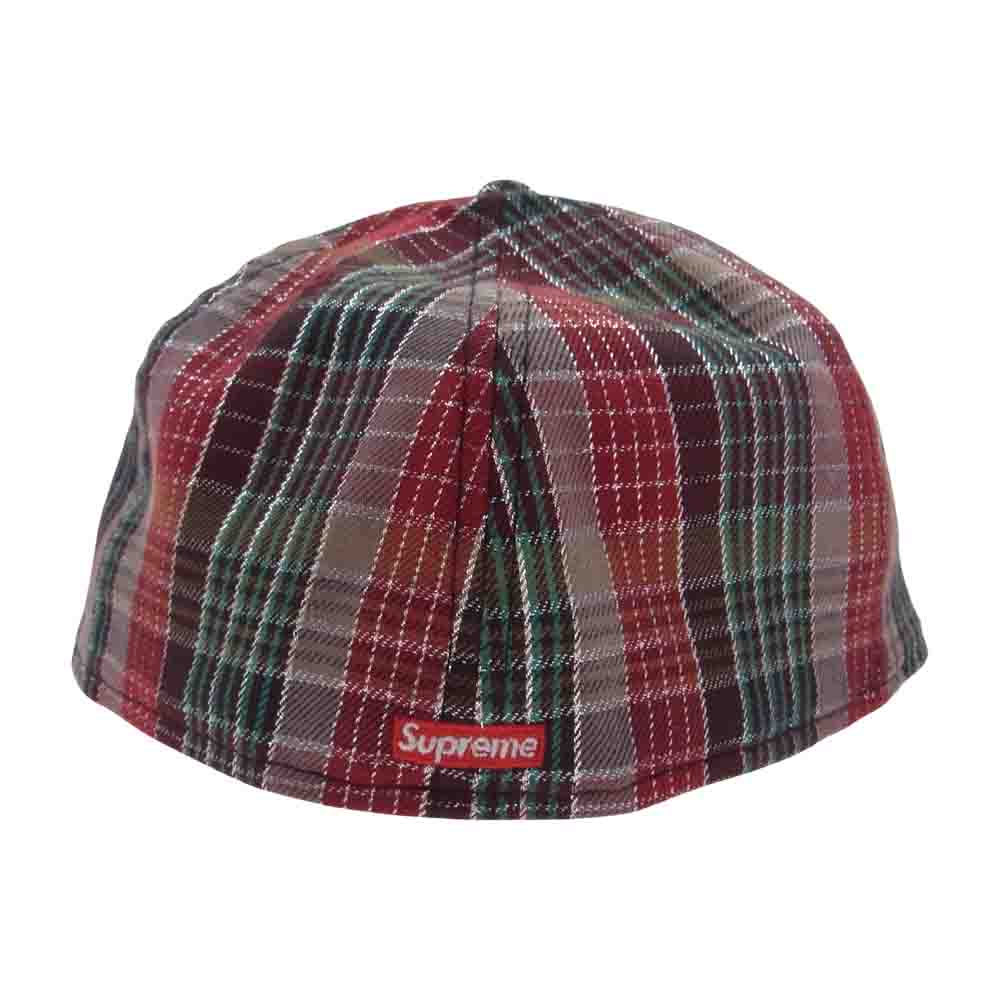 Supreme シュプリーム 23SS Metallic Plaid S Logo New Era cap メタリック プレイド ロゴ ニューエラ  ブラウン系 マルチカラー系 58.7【中古】