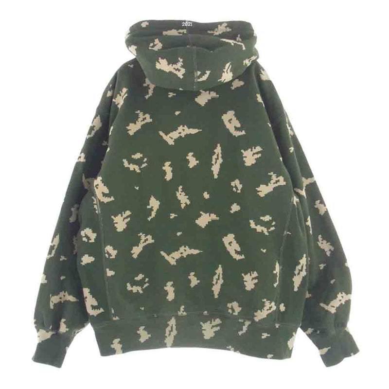 Supreme シュプリーム 21AW Box Logo Hooded Sweatshirt ボックスロゴ パーカー カーキ系 M【中古】