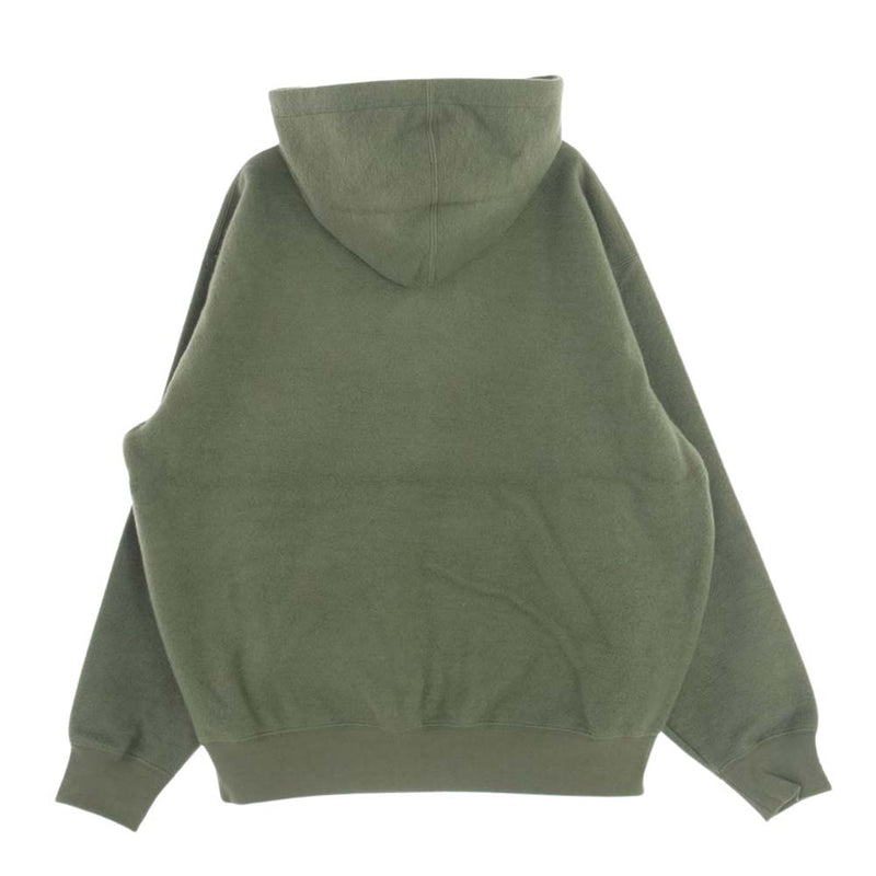 Supreme シュプリーム Inside Out Box Logo Hooded Sweatshirt インサイド アウト ボックス ロゴ フーディー スウェットシャツ モスグリーン系 M【極上美品】【中古】