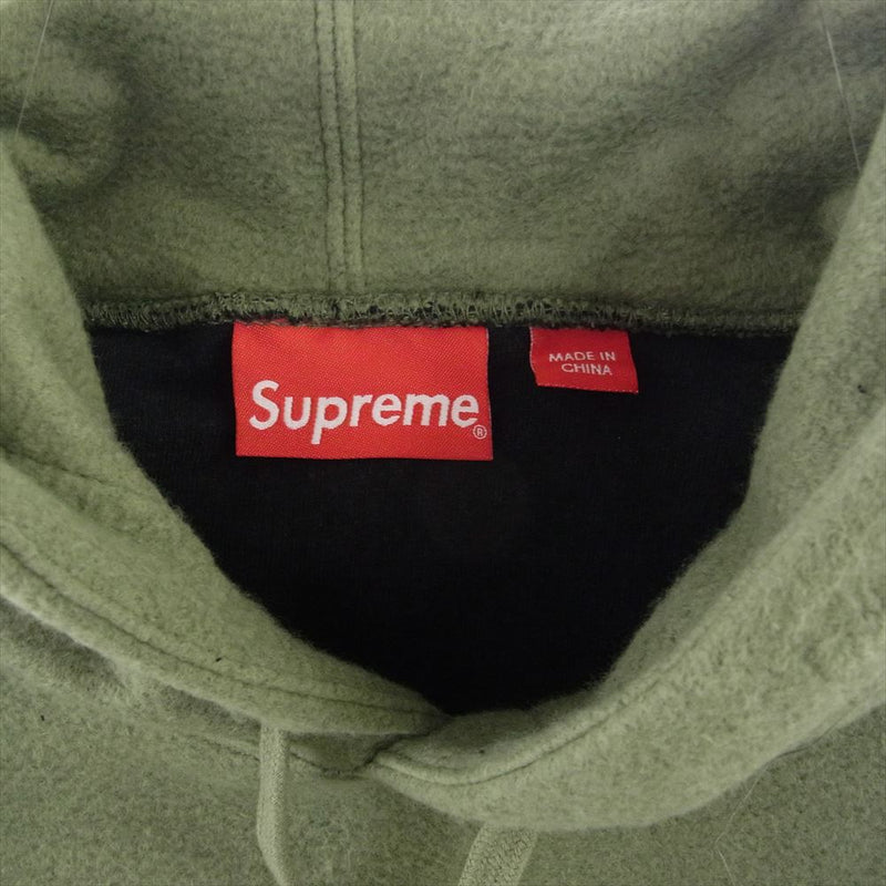 Supreme シュプリーム Inside Out Box Logo Hooded Sweatshirt インサイド アウト ボックス ロゴ フーディー スウェットシャツ モスグリーン系 M【極上美品】【中古】