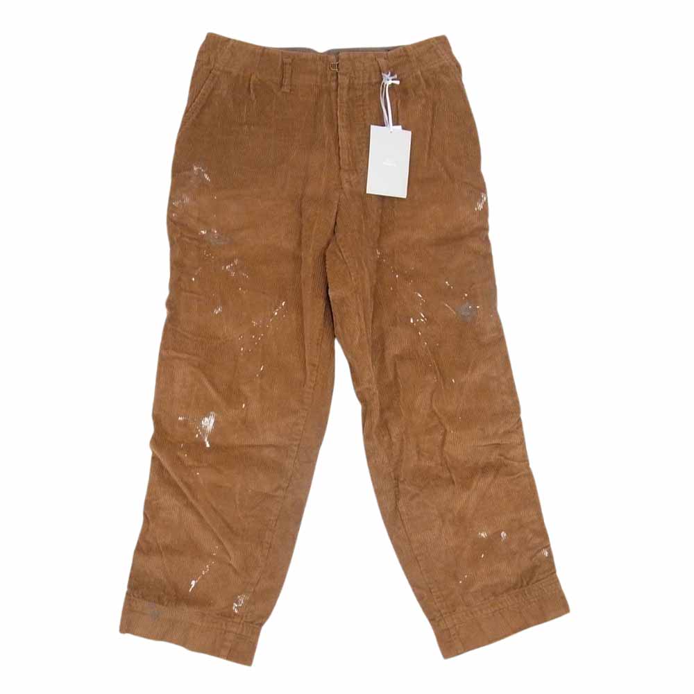 kolor カラー 21AW 21WBN-P03136 BEACON ビーコン コーデュロイ ペイント加工 パンツ ブラウン系 1【美品】【中古】