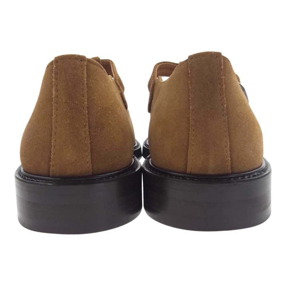 Hender Scheme エンダースキーマ nc-ns-tst-UF94 Tストラップ カウベロア シューズ キャメルブラウン系 4【美品】【中古】