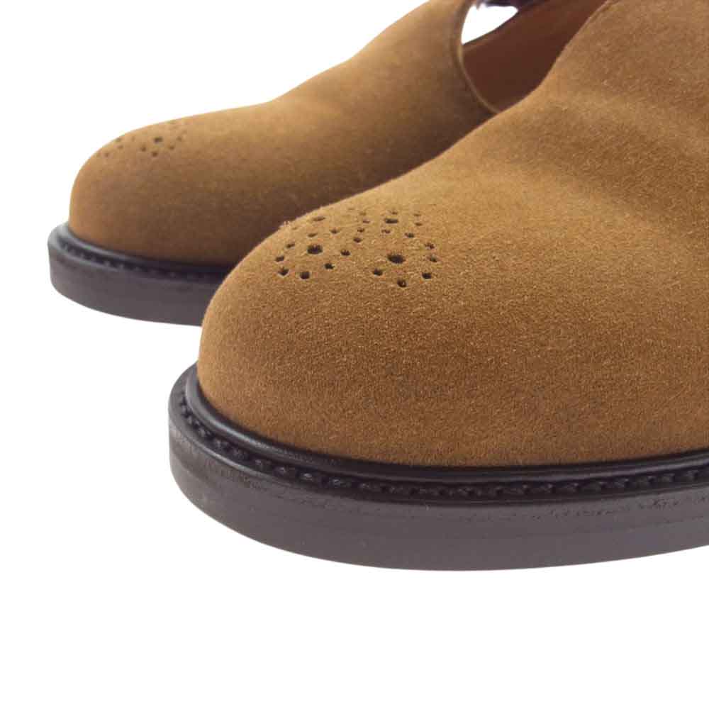 Hender Scheme エンダースキーマ nc-ns-tst-UF94 Tストラップ カウベロア シューズ キャメルブラウン系 4【美品】【中古】