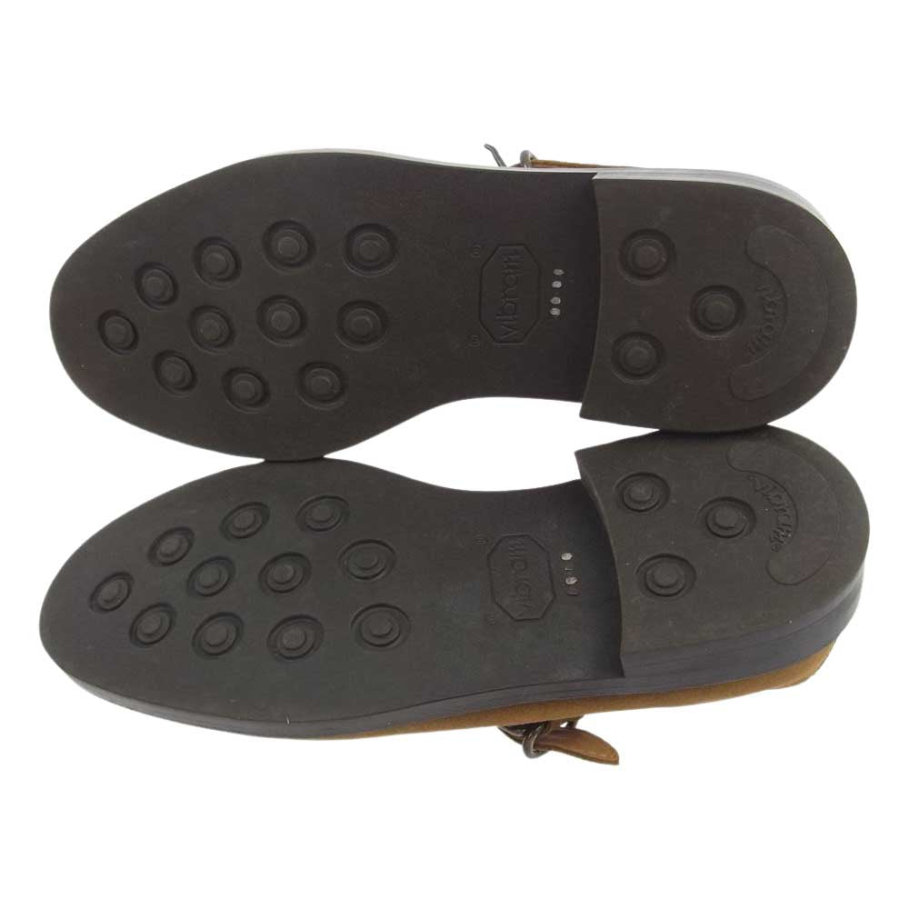 Hender Scheme エンダースキーマ nc-ns-tst-UF94 Tストラップ カウベロア シューズ キャメルブラウン系 4【美品】【中古】