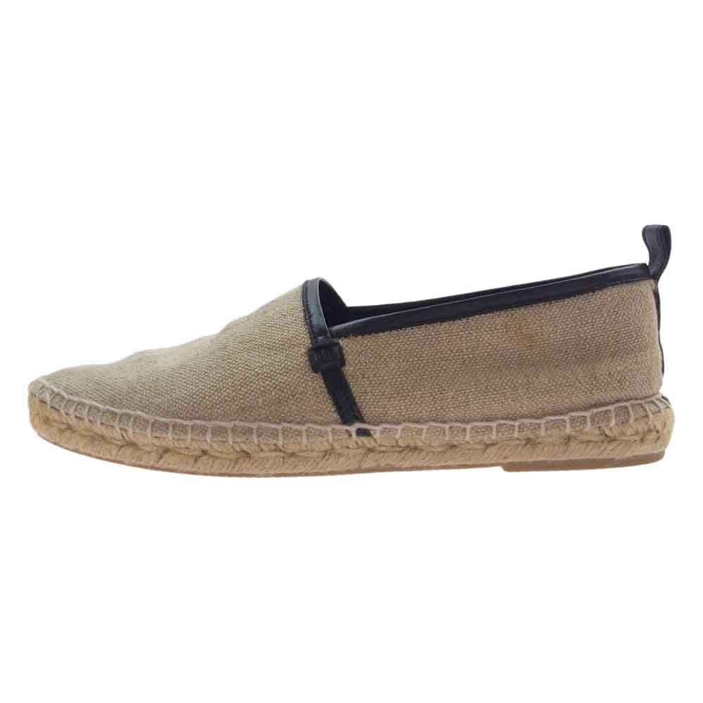 LOEWE ロエベ エスパドリーユ スリッポン シューズ ライトブラウン系【中古】