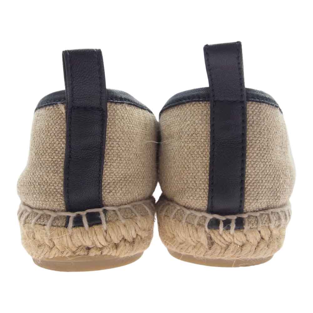 LOEWE ロエベ エスパドリーユ スリッポン シューズ ライトブラウン系【中古】