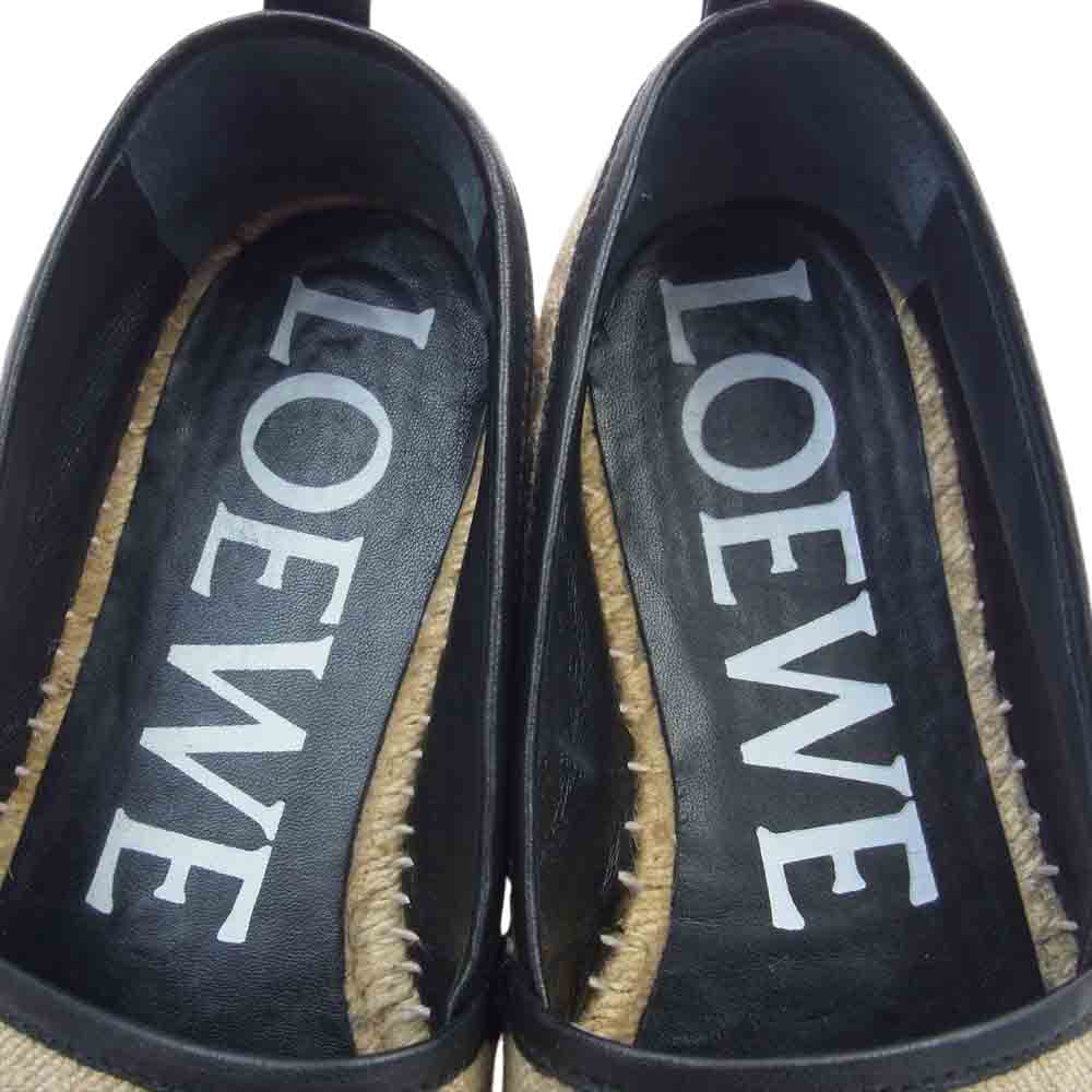 LOEWE ロエベ エスパドリーユ スリッポン シューズ ライトブラウン系【中古】