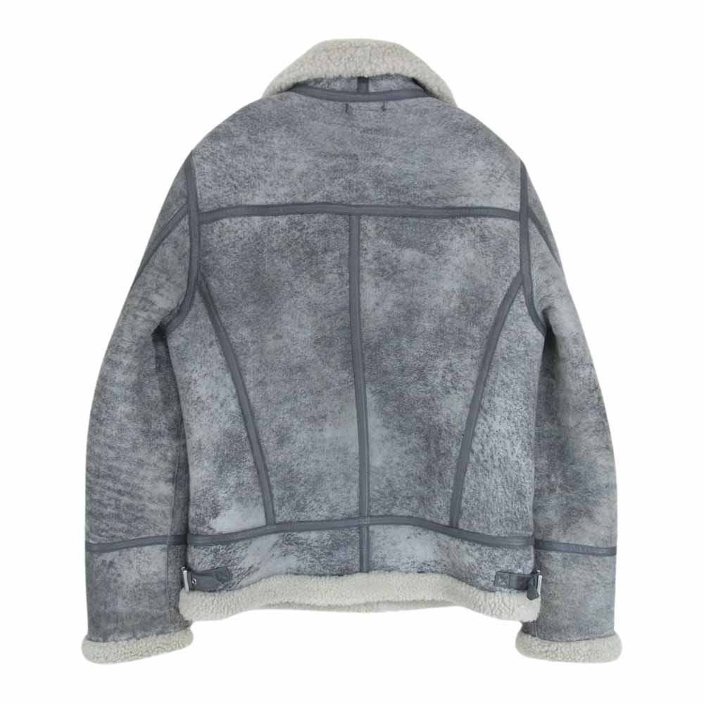 LOVELESS ラブレス 61F18-618-06 サンド加工 ムートン ジャケット グレー系 2【中古】