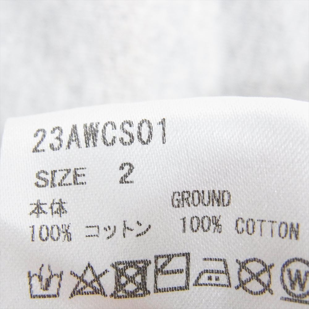 シュガーヒル 23AW WCS01 COLLEGE PRINT HOODIE カレッジプリント フーディ プルオーバー パーカー グレー系 2【中古】