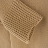 MAISON MARGIELA メゾンマルジェラ 22AW SI1GP0001 イタリア製 Elbow Patch Crew Neck Sweater エルボーパッチ クルーネックニット レイヤード スエード プルオーバー セーター ライトブラウン系 L【中古】