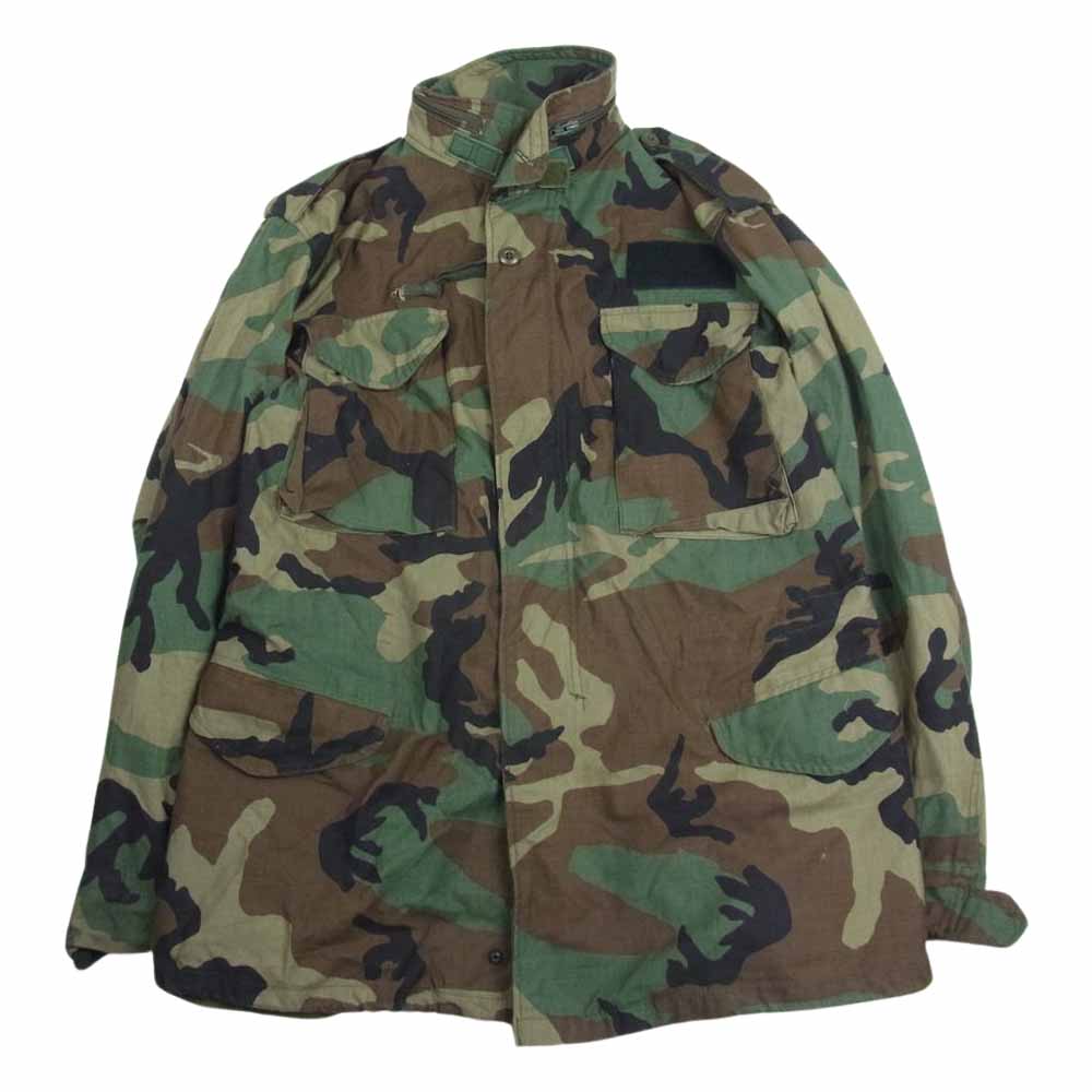 米軍 ヴィンテージ 90s M-65 フィールド ジャケット カーキ系 M【中古】