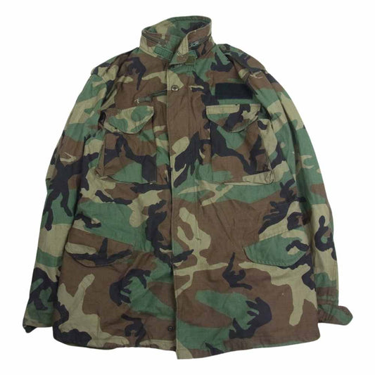 米軍 ヴィンテージ 90s M-65 フィールド ジャケット カーキ系 M【中古】