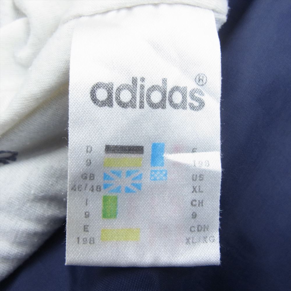 adidas アディダス 90s 黒タグ ナイロン トラック ジャケット ネイビー系 XL【中古】
