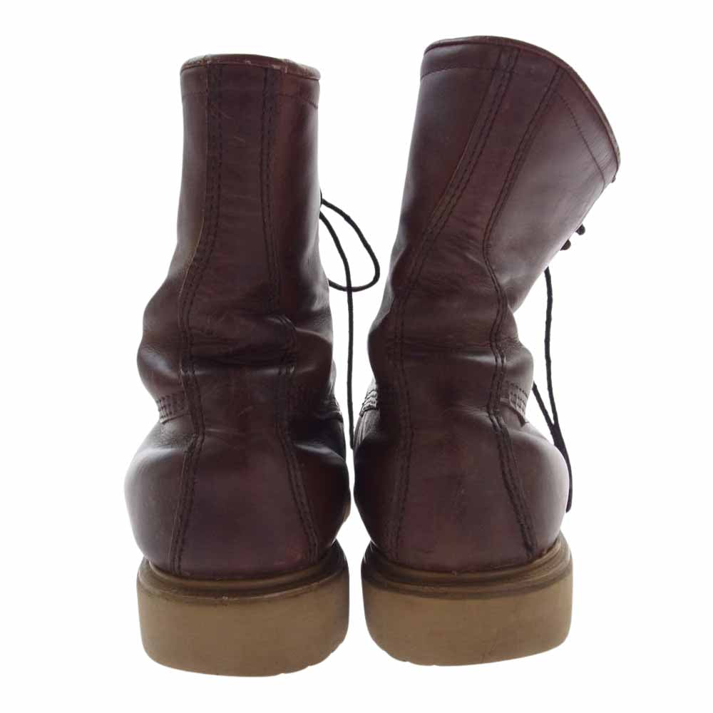 RED WING レッドウィング 815 90s 半円犬タグ ライニング付き プレーントゥ レースアップ ブーツ ブラウン系 9 1/2 EEE【中古】