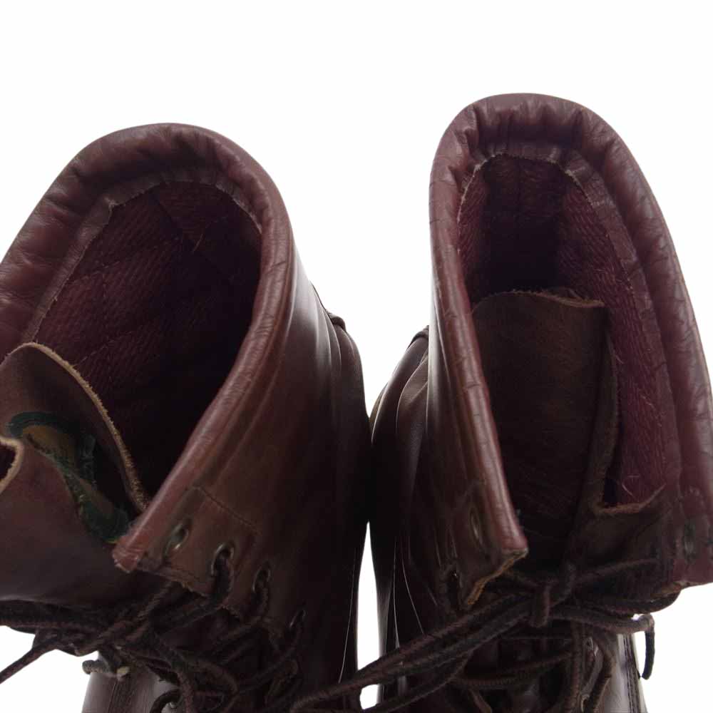 RED WING レッドウィング 815 90s 半円犬タグ ライニング付き プレーントゥ レースアップ ブーツ ブラウン系 9 1/2 EEE【中古】