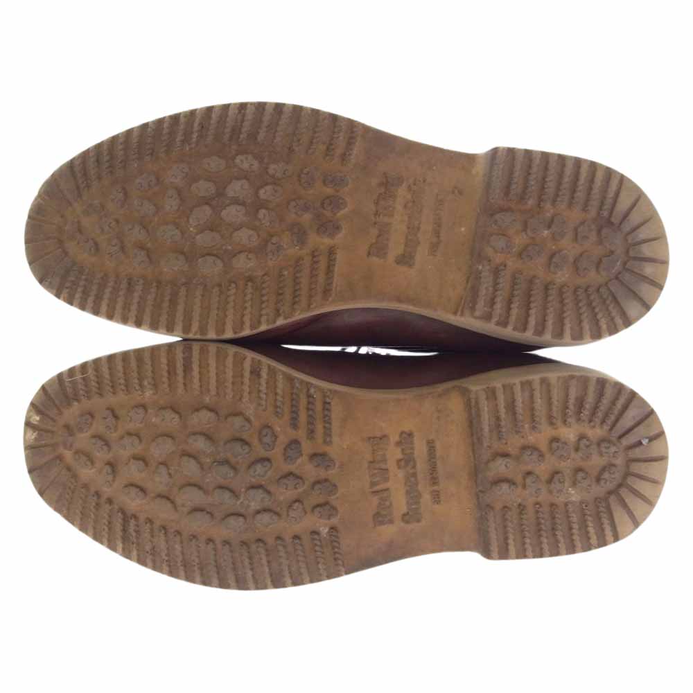 RED WING レッドウィング 815 90s 半円犬タグ ライニング付き プレーントゥ レースアップ ブーツ ブラウン系 9 1/2 EEE【中古】