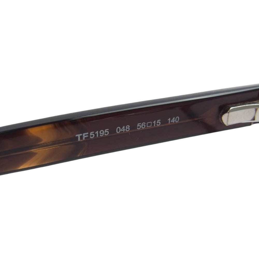 TOM FORD トムフォード TF5195-048 度入り 眼鏡 メガネ アイウェア ブラウン系 56□15 140【中古】