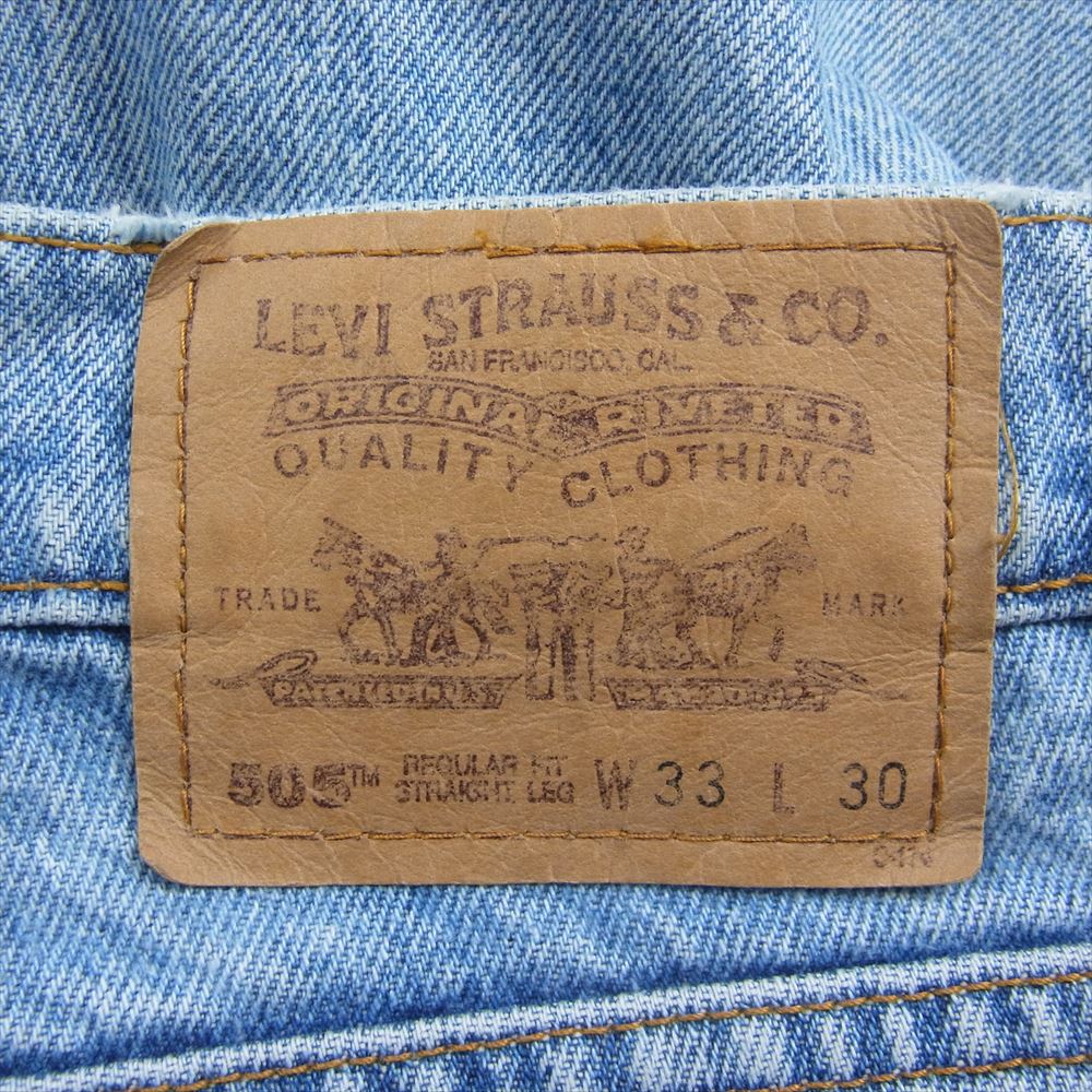Levi's リーバイス オレンジタブ 505 デニム パンツ インディゴブルー系 W33【中古】