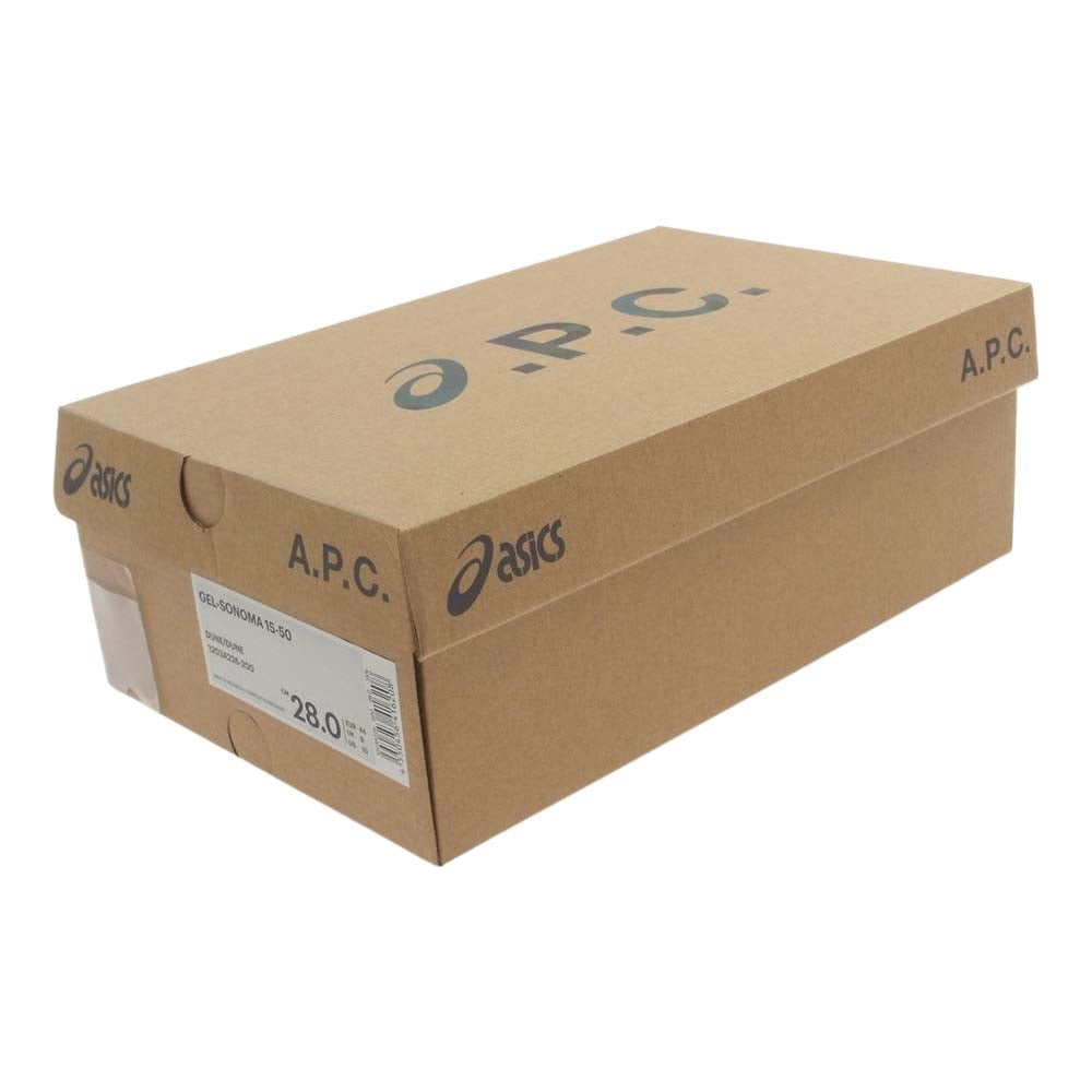 asics アシックス 1203A226-200 × A.P.C. アーペーセー GEL-SONOMA 15-50 ゲル ソノマ  ライトブラウン系 28cm【中古】