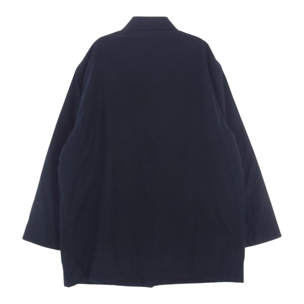 HERMES エルメス VINTAGE ヴィンテージ フランス製 中綿入り ファイヤーマンコート ネイビー系 52【中古】