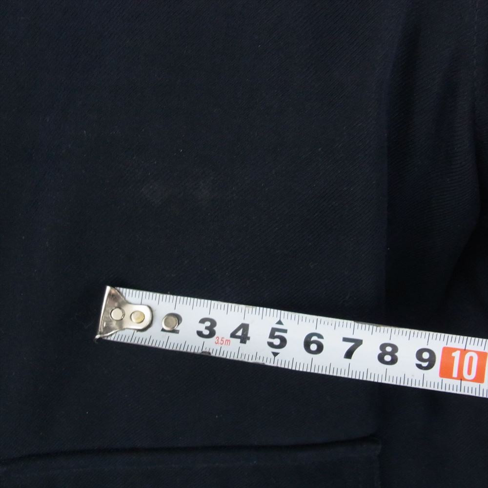 HERMES エルメス VINTAGE ヴィンテージ フランス製 中綿入り ファイヤーマンコート ネイビー系 52【中古】