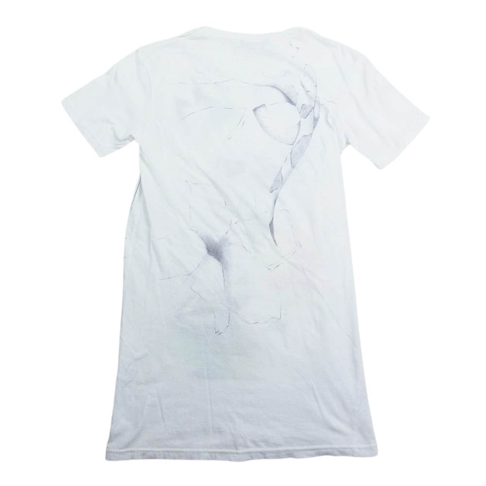 BALMAIN バルマン 2013 フラワー Tシャツ ホワイト系 XS【中古】