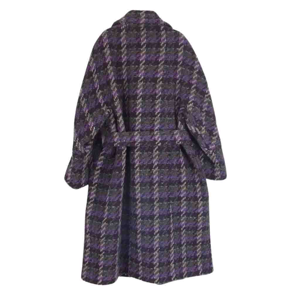 MAX MARA マックスマーラ WEEKEND ウィークエンド ベルト付き ウール コート パープル系 40【中古】