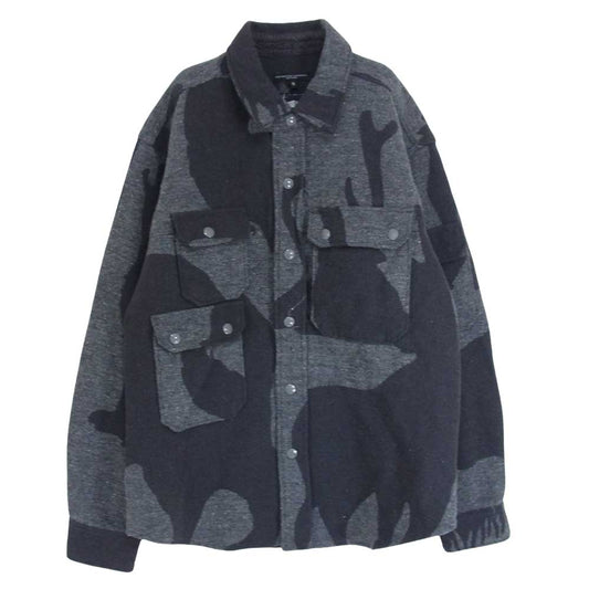 Engineered Garments エンジニアードガーメンツ 17AW CPO Shirt Animal Wool Jacquard アニマル ウール ジャガード シャツ ジャケット グレー系 S【中古】