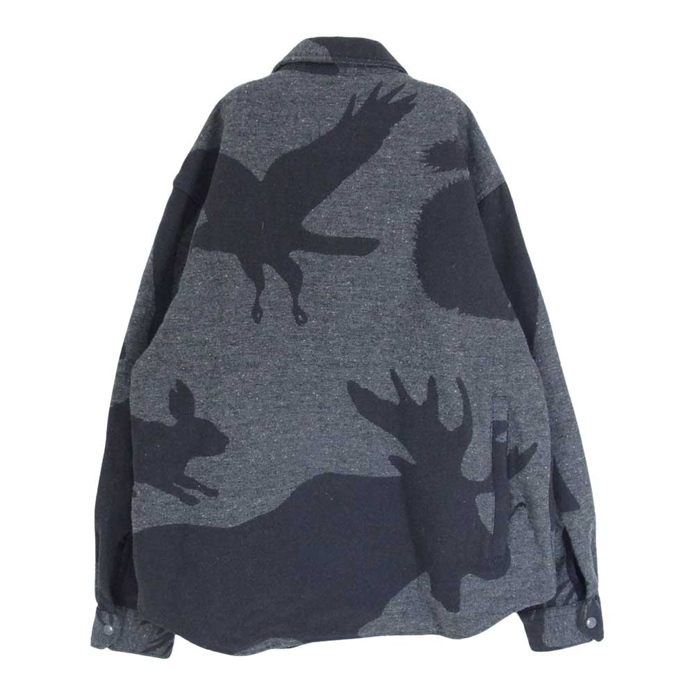 Engineered Garments エンジニアードガーメンツ 17AW CPO Shirt Animal Wool Jacquard アニマル ウール ジャガード シャツ ジャケット グレー系 S【中古】