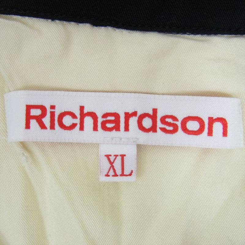 リチャードソン GLYPH BOWLING SHIRT ボーリング 刺繍 レーヨン 半袖 シャツ オフホワイト系 XL【中古】